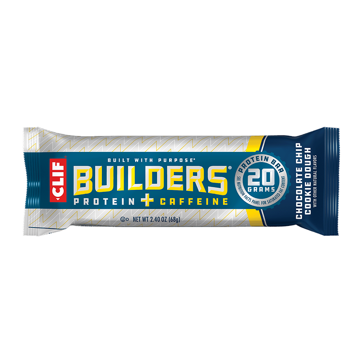 Clif bar Chocolate Chip Cookie Dough with Caffeine Builders