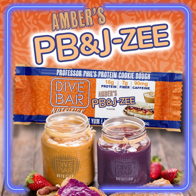 Dive Bar Nutrition bar Amber's PB & J-Zee