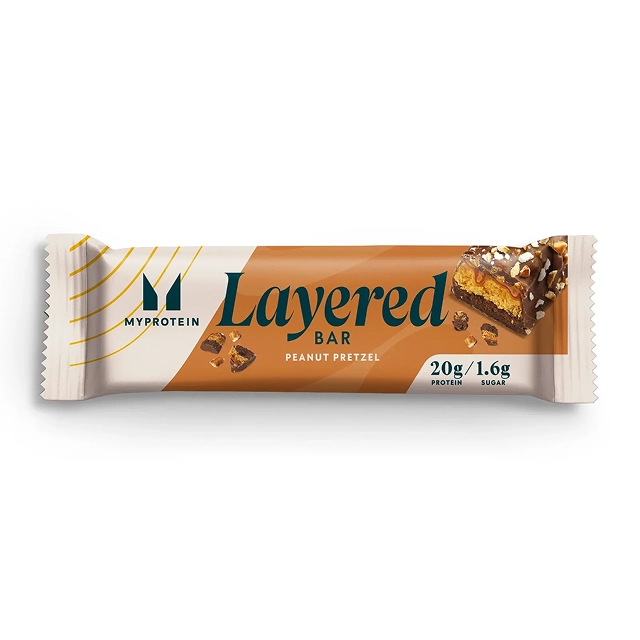Myprotein bar Layered Chocolate Peanut Pretzel