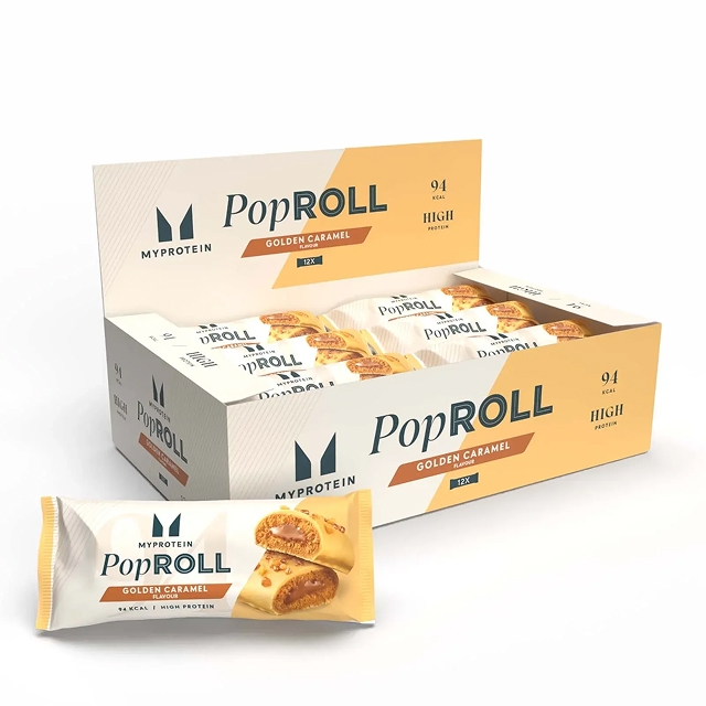 Myprotein dessert Golden Caramel Pop Rolls