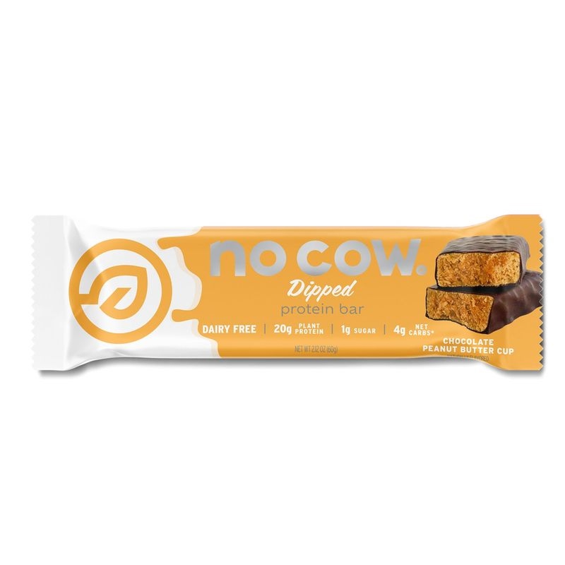 No Cow bar Dipped Chocolate Peanut Butter Cup