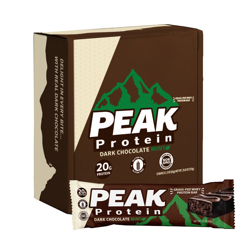 Peak Protein bar Dark Chocolate Mint