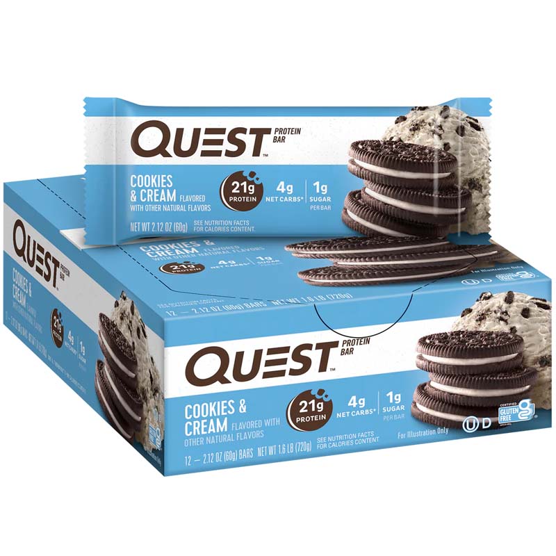 Quest bar Cookies and Cream