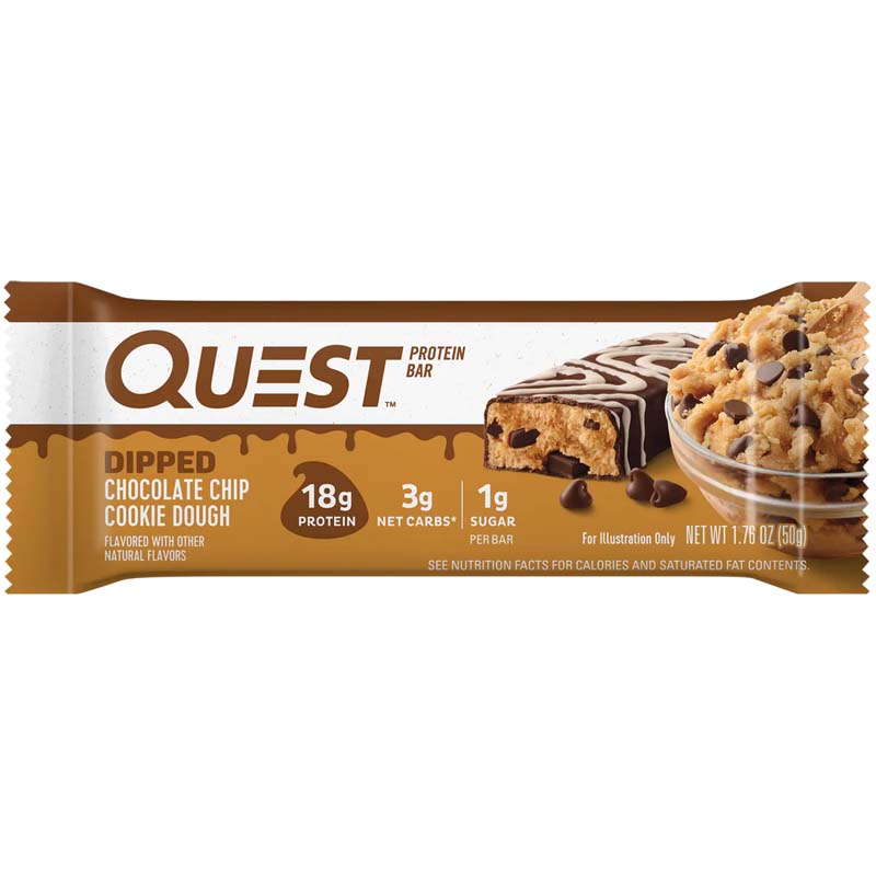 Quest bar Dipped Chocolate Chip Cookie Dough