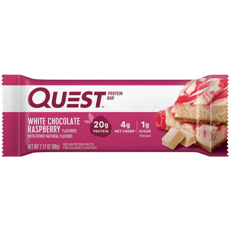 Quest bar White Chocolate Raspberry
